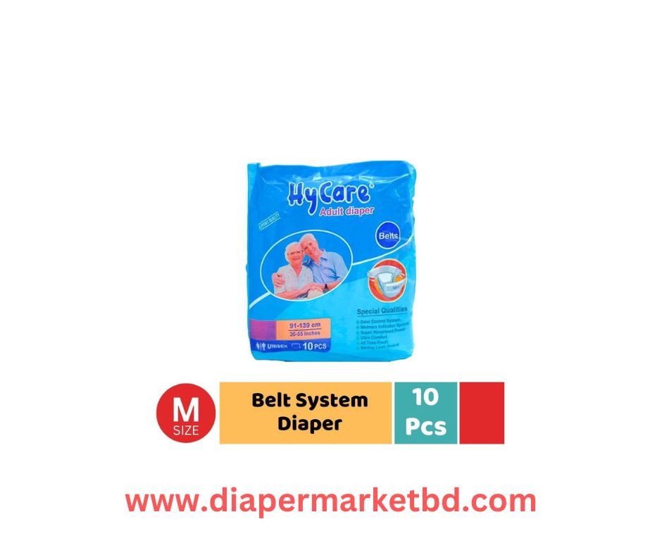 HiCare Adult Diapers Belt System M size 10 Pcs