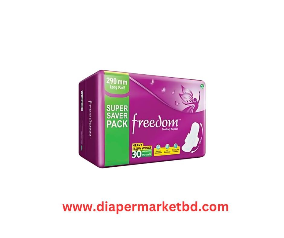 Freedom Heavy Flow Wings Sanitary Napkin 30 Pads