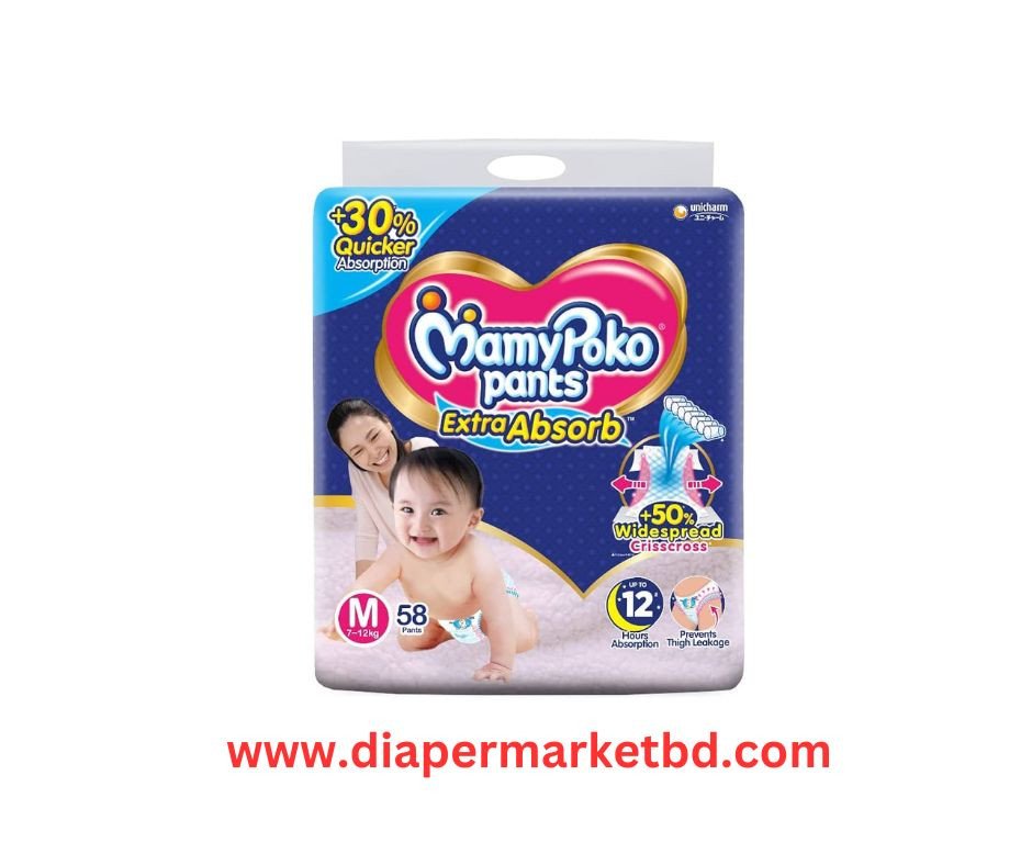 MamyPoko Pant Diaper M (7-12kg) 58 Pcs