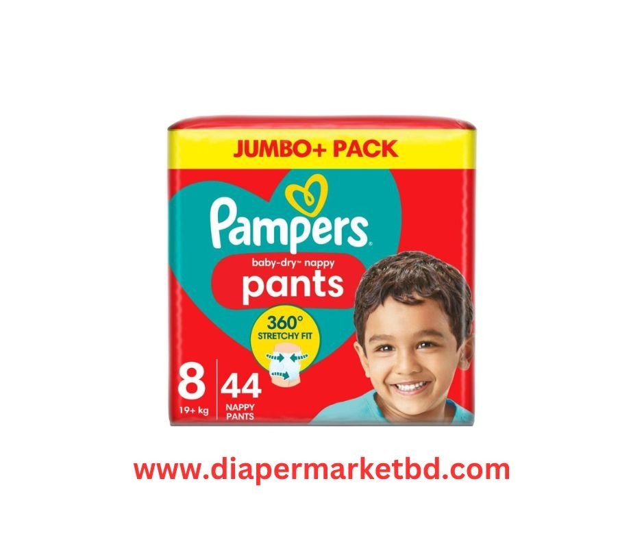 Pampers Baby Dry Pants Jumbo+ Pack 8 Size 19kg+