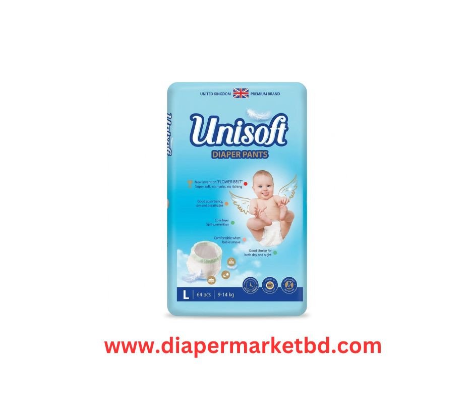 Unisoft Baby Pant Diaper Large Size 9-14 Kg 64 Pcs Pack