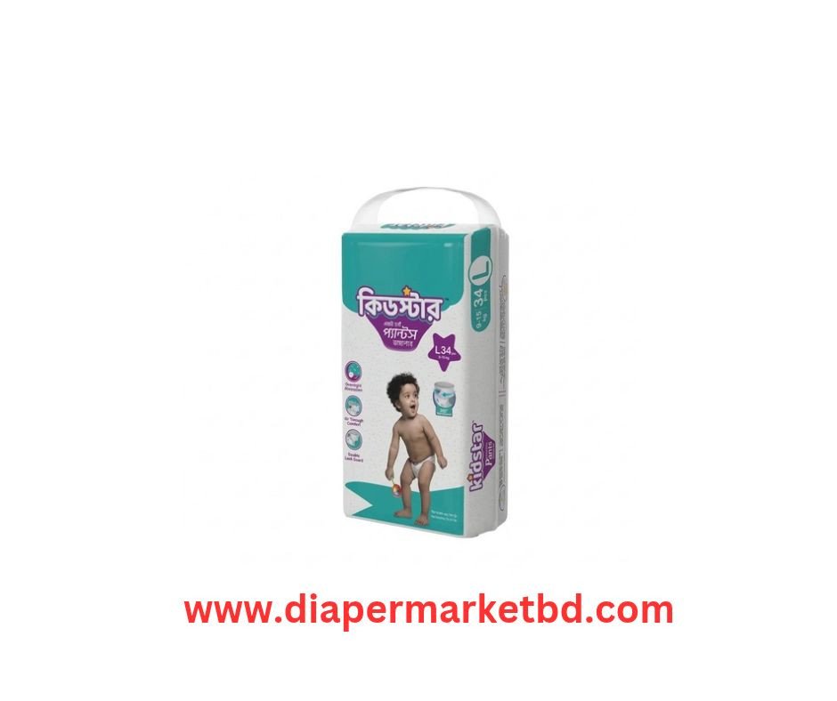 Kidstar Pant Diaper Large (L) 9–18 Kg 34 Pcs