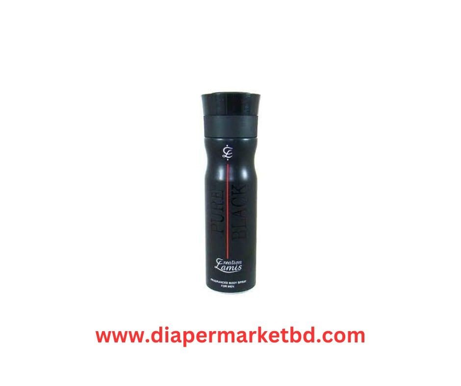 Creation Lamis Pure BLack Body Spray For Men 200 ml