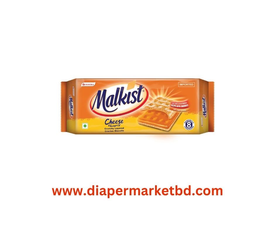 Malkist Cheese Flavoured Crunchy Layered Crackers 144gm