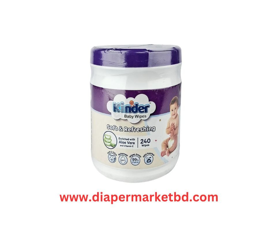 Kinder Baby Wipes Jar 240 Pcs