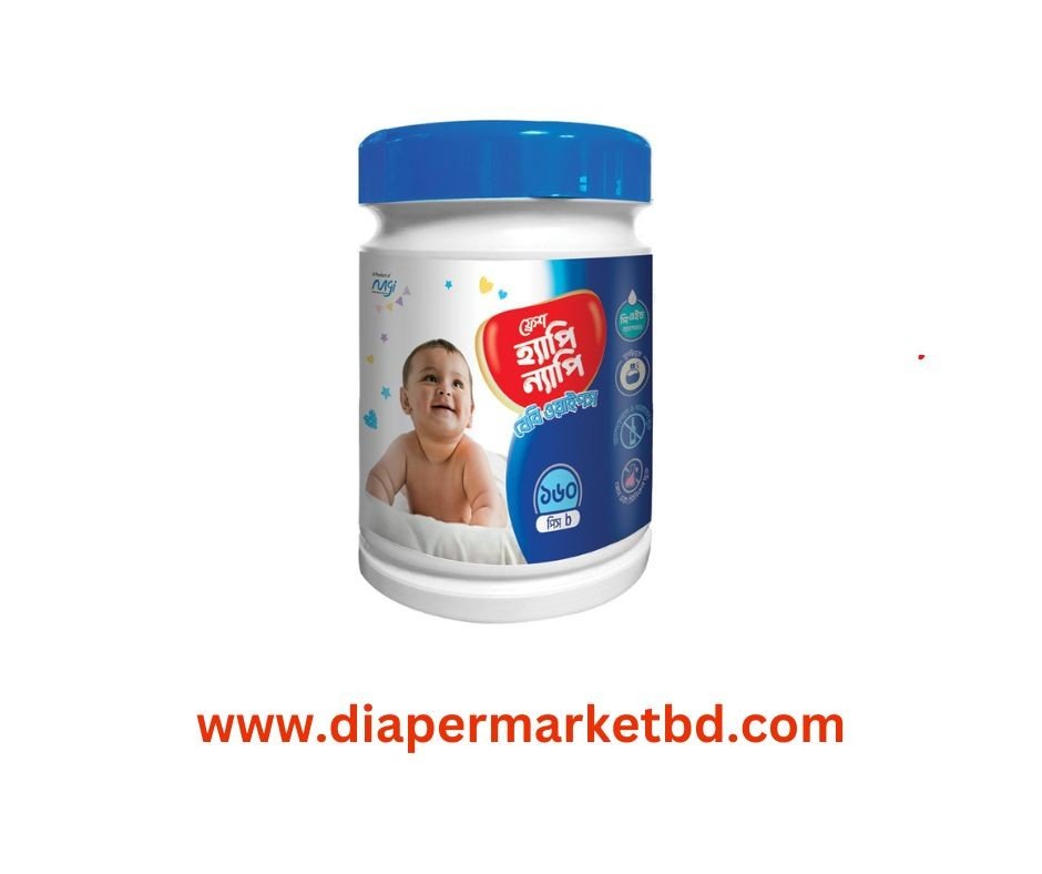 Fresh Happy Nappy Wet Wipes 160 Pcs Jar