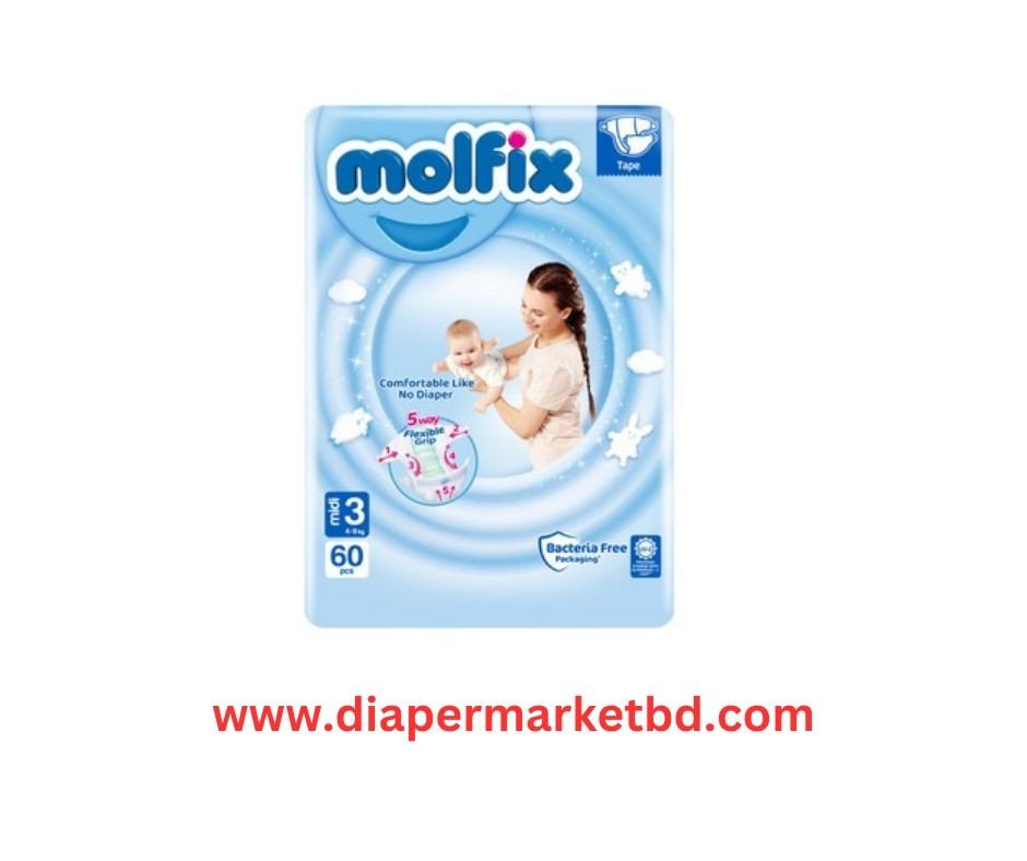 Molfix Belt Diaper Jumbo Midi (4-9 kg) 58 Pcs