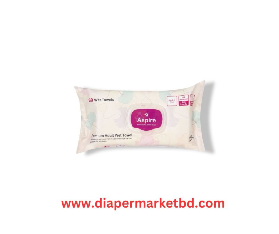 Aspire Premium Adult Wet Towel 80 Pcs Pack