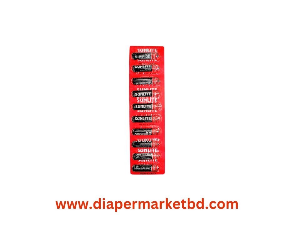 Sunlite Battery UM-3 Heavy Duty 10 Pcs Card Strip