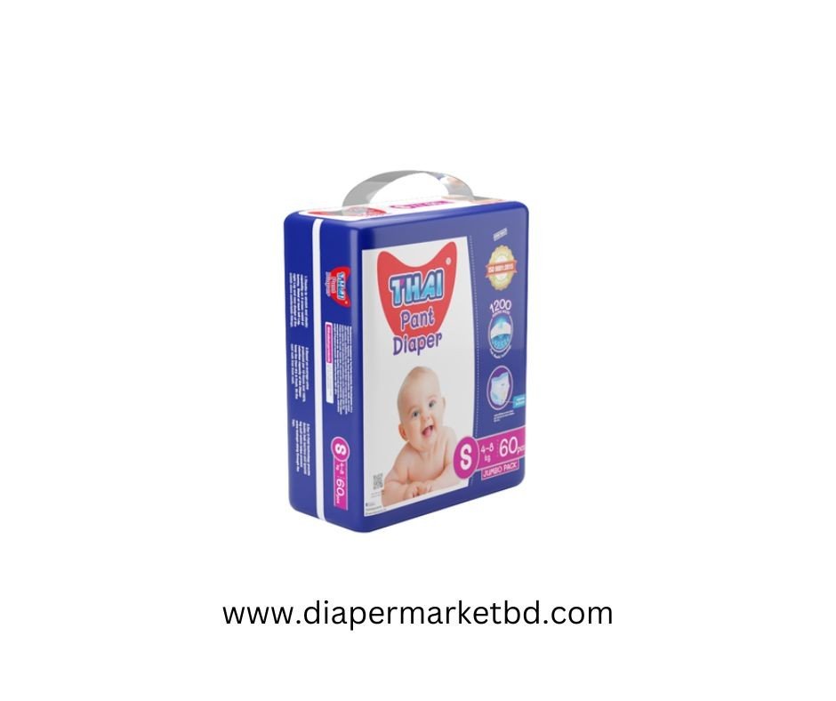 Thai Pant Style Baby Diapers Jumbo Pack-S (4-8 Kg)