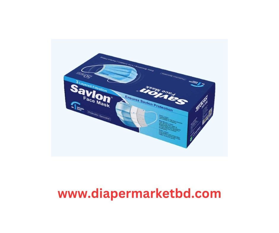 Savlon Face Mask 50 Pcs Box (Black)