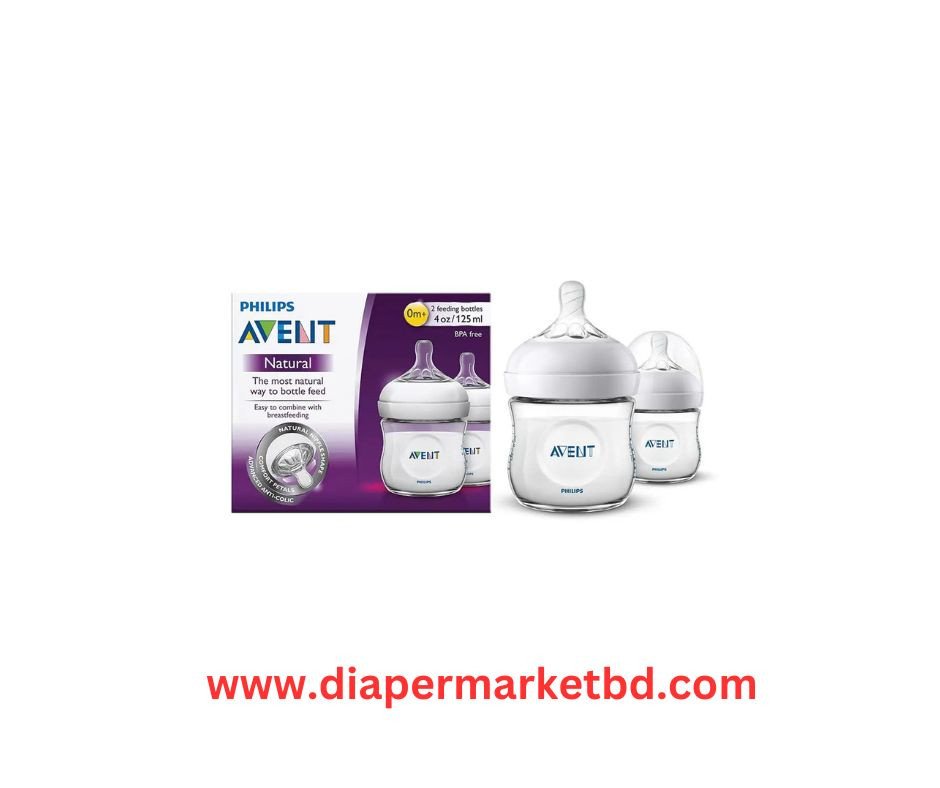 Philips Avent Baby Feeder 0m+ 125ml Natural Response Baby Feeding Bottle 2 in Pack