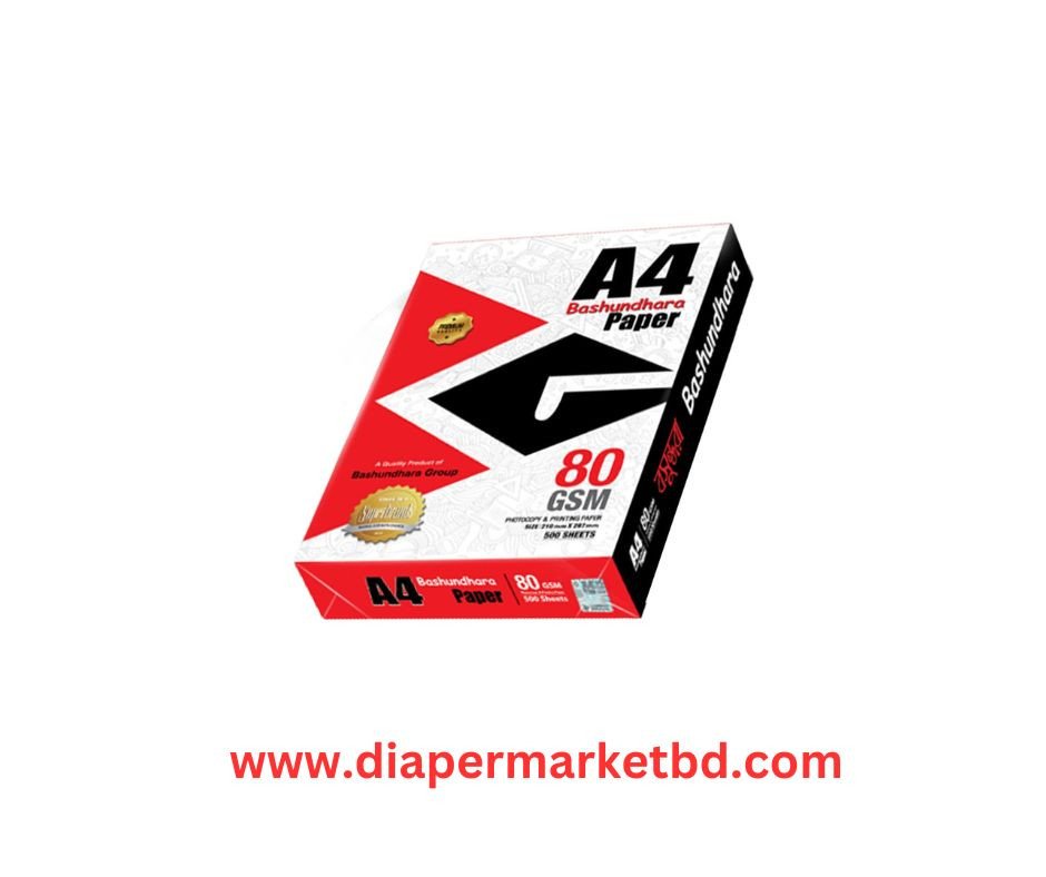 Bashundhara Paper A4 Size (80 GSM) 1 rim 500 Sheet