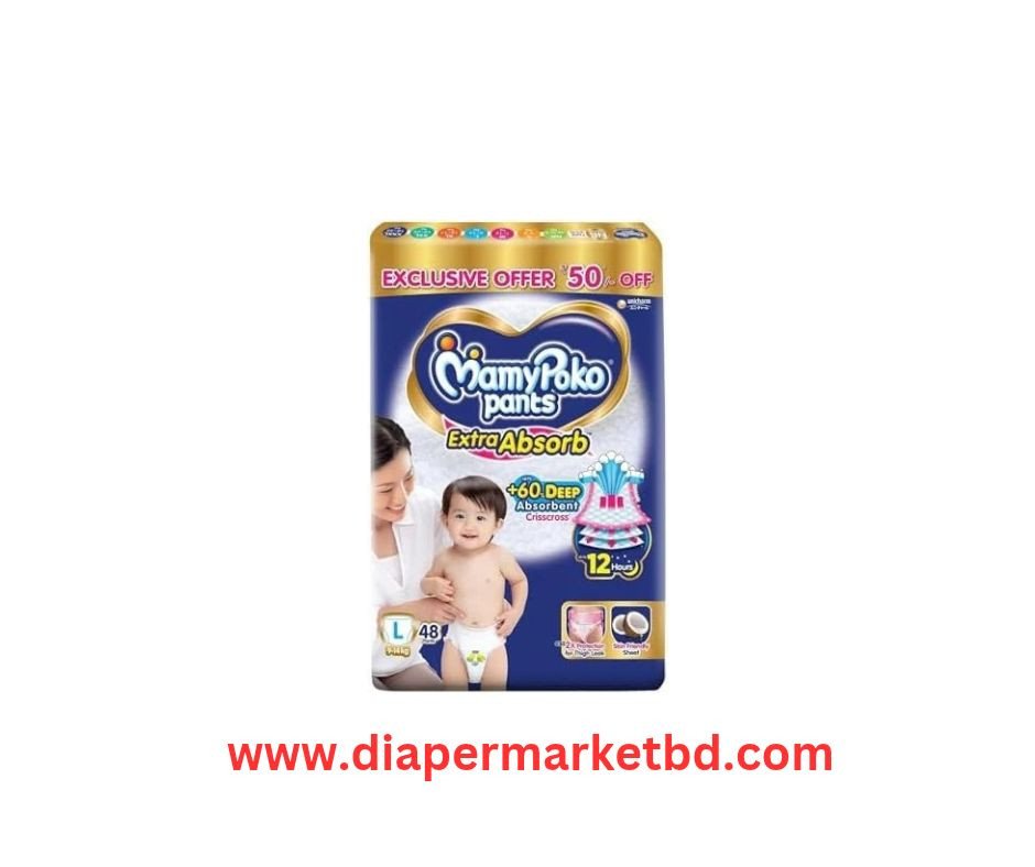 MamyPoko Pant Diaper L 9–14 Kg 48 Pcs