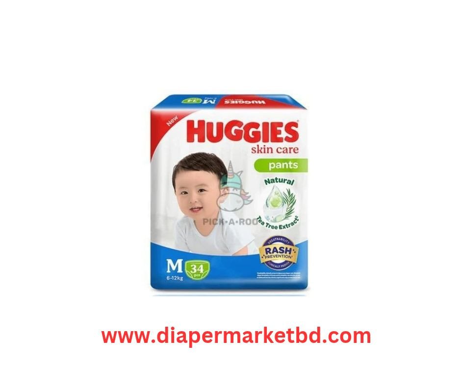 Huggies Skin Care Pant M 6–12 Kg 34 Pcs