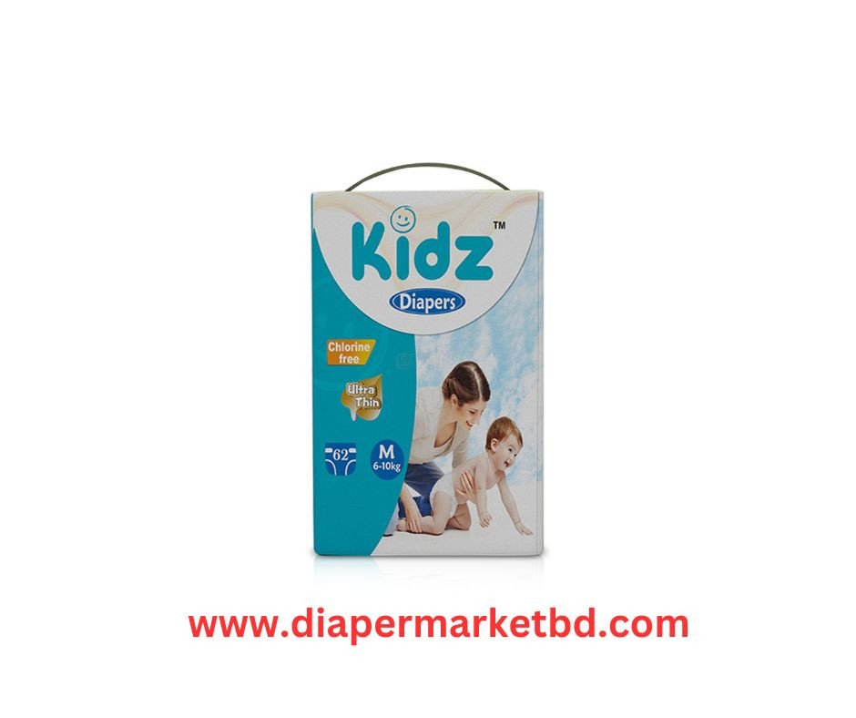 Kidz Baby Diaper Belt M (5-10Kg) 62 Pcs