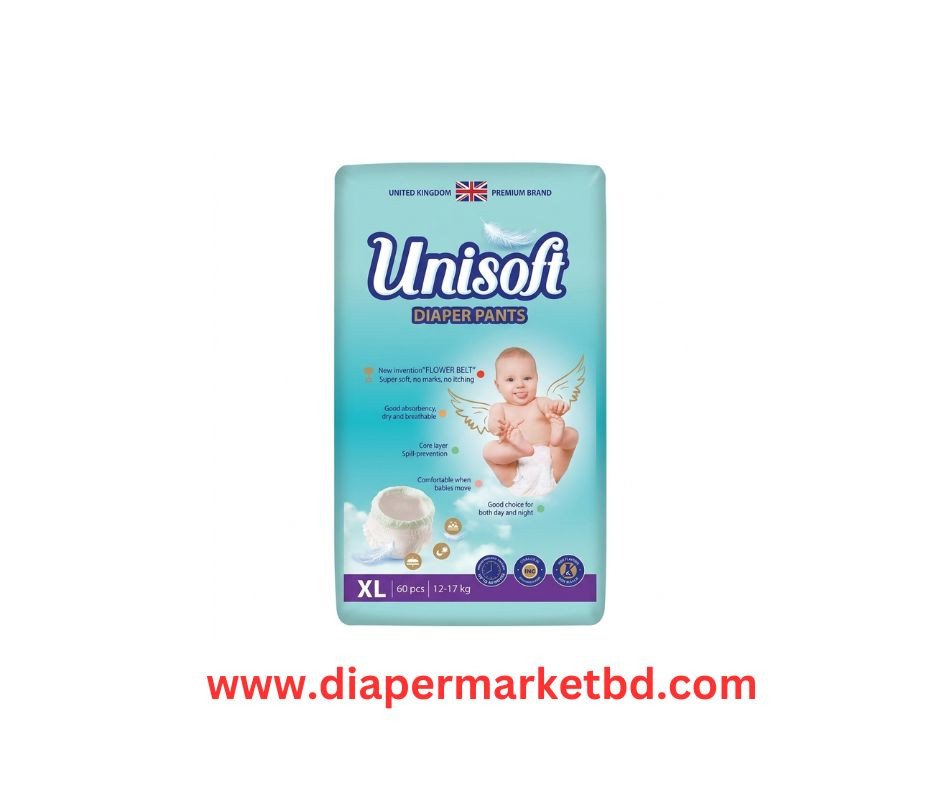 Unisoft Baby Pant Diaper XL Size 12-17 Kg 60 Pcs Pack