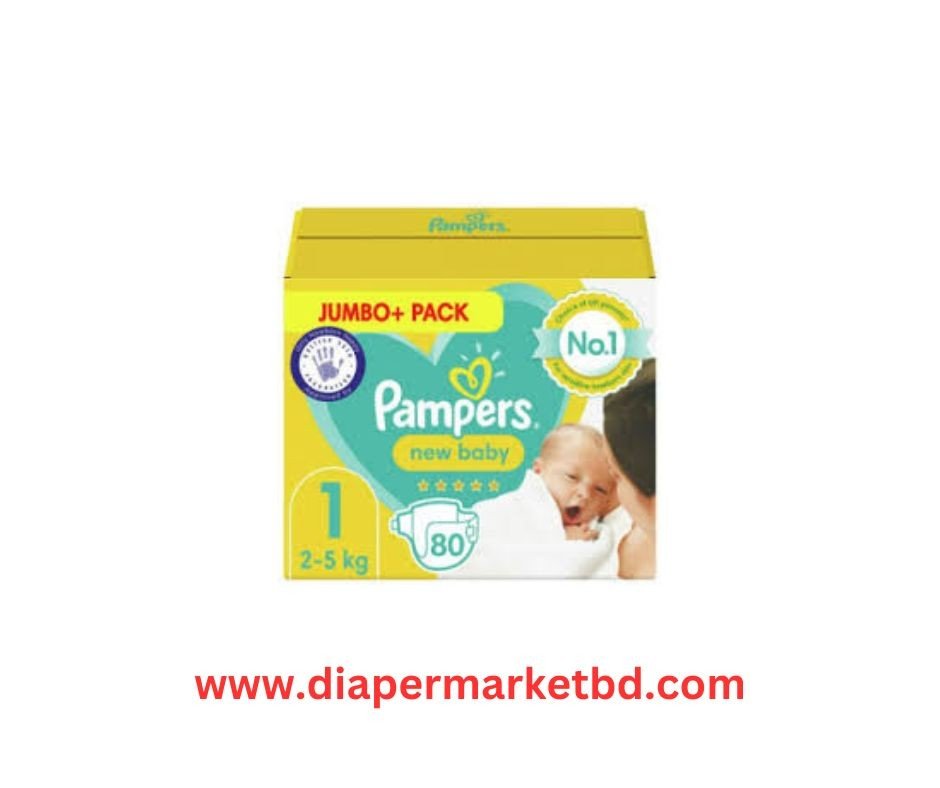 Pampers Baby-Dry New Born 80 Pcs (2-5) kg UK Origin