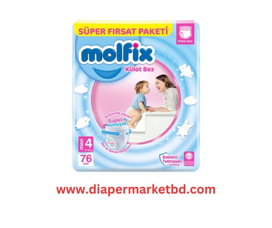 Molfix Pant Diaper Jumbo Maxi (9-14 Kg)76 pcs