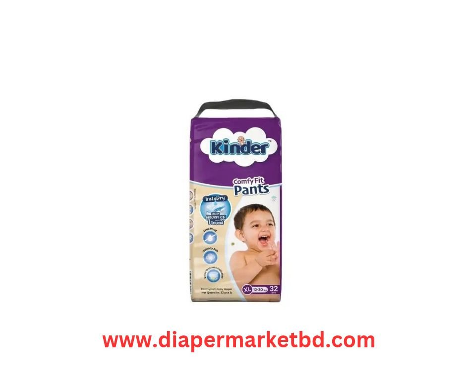 Kinder Baby Pant Diaper XL 12–20 Kg 32 Pcs Pack