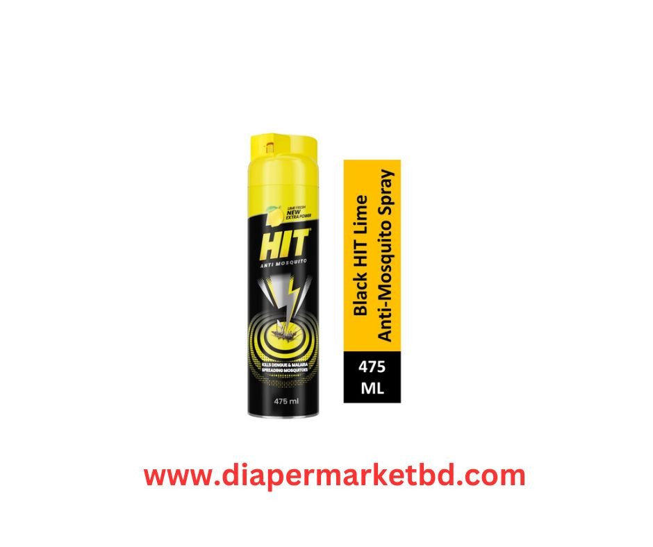 Black Hit Anti Mosquito Aerosol Spray 475 ml Lime