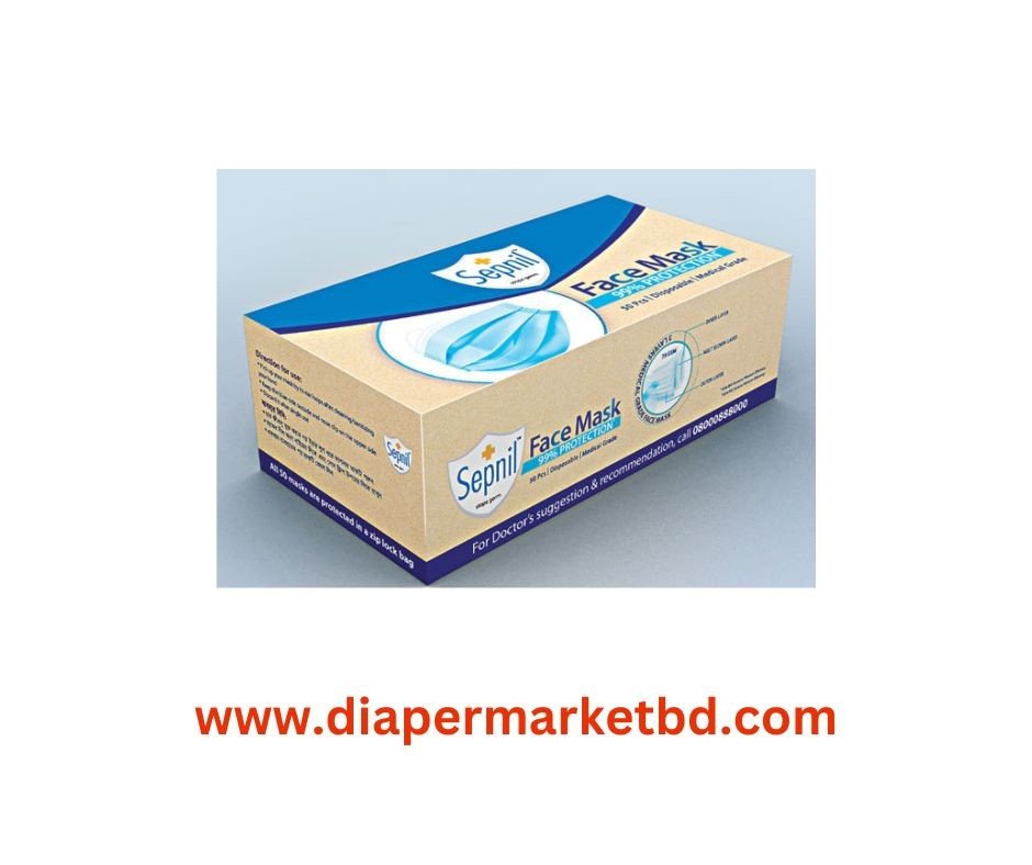 Sepnil Face Mask 50 Pcs Box (Blue)