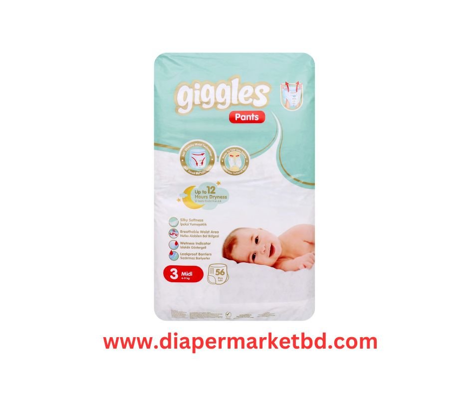 Giggles Baby Pant 3 MIDi (4-9) Kg 56 Pcs Pack