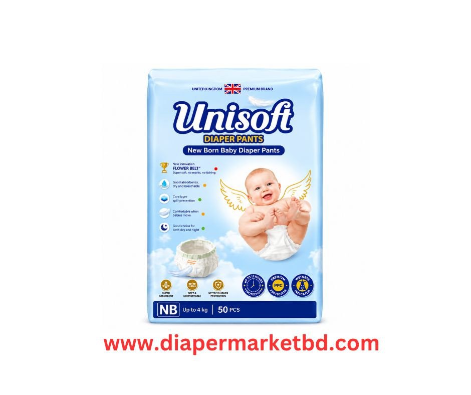 Unisoft Baby Pant Diaper Newborn Size 0-4 Kg 70 Pcs Pack