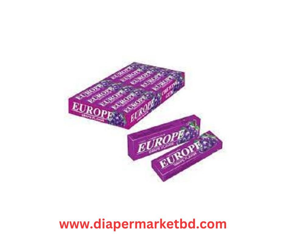 Europe Grape Flavor Chewing Gum 1 Box