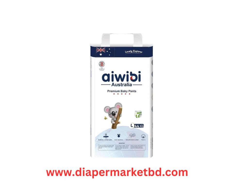 Aiwibi Australian Premium Baby Pant Diaper Large 9-14 Kg 44 Pcs