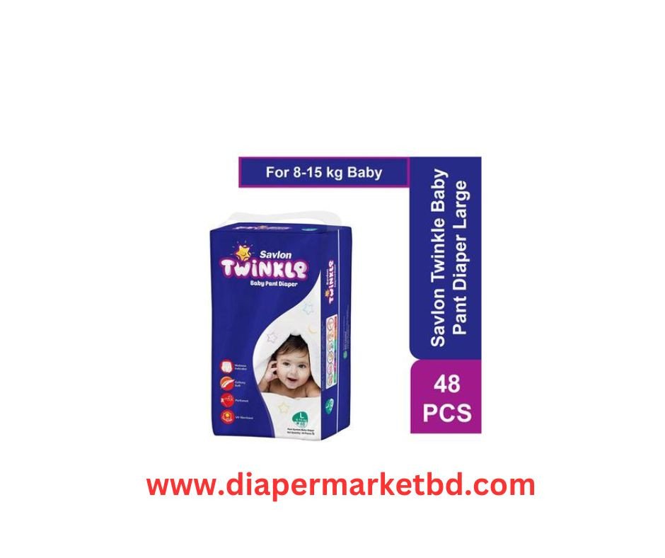 Savlon Twinkle Baby Pant Diaper L Size 48 Pcs (8–15 kg)