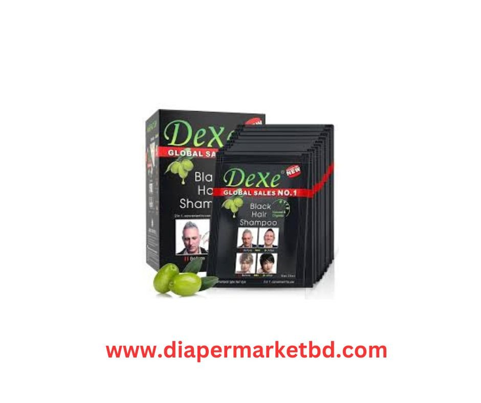 Dexe 10 Pcs Black Hair Shampoo for Men