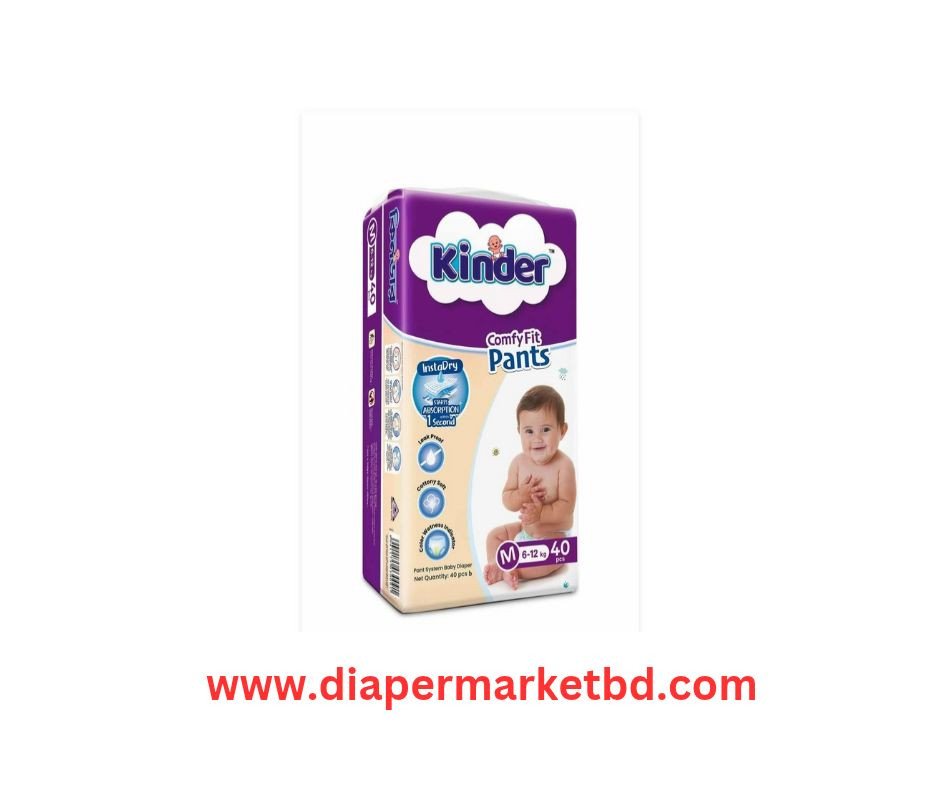 Kinder Baby Pant Diaper M 6–12 Kg 40 Pcs Pack