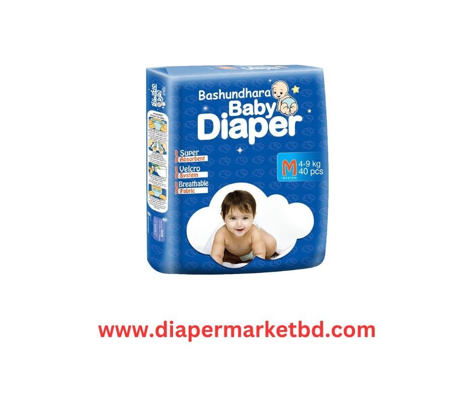 Bashundhara Baby Diaper Belt Series M (4-9) kg 40 Pcs