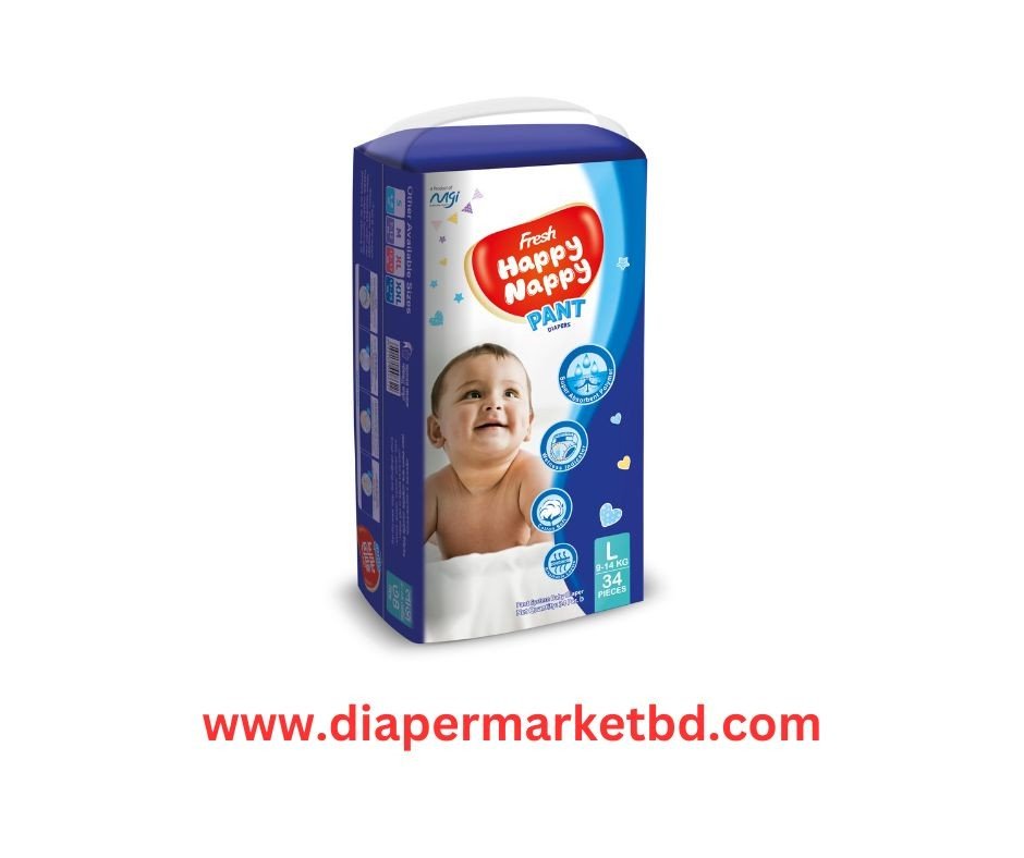 Fresh Happy Nappy Pant Diaper 9-14 Kg L Size 34 Pcs