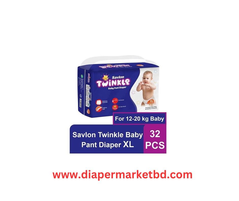 Savlon Twinkle Baby Pant Diaper XL Size 32 Pcs (12–20 kg)