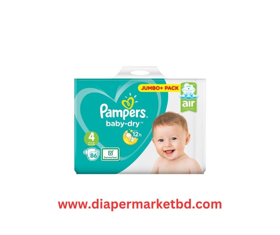 Pampers Baby-Dry 4 Size 84 Pcs (9-14) kg UK Origin