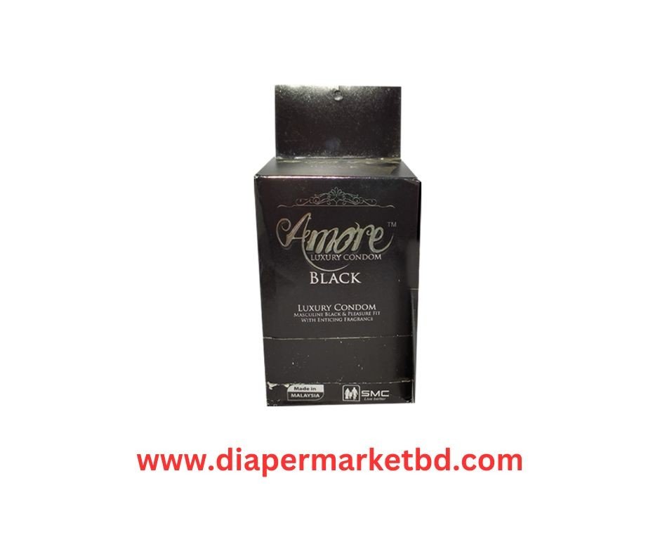 Amore Black Luxury Condom 1 Box