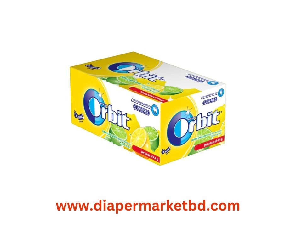 Orbit Chewing Gum Lemon Flavor Sugar Free 1 Box 32 Packet 140gm
