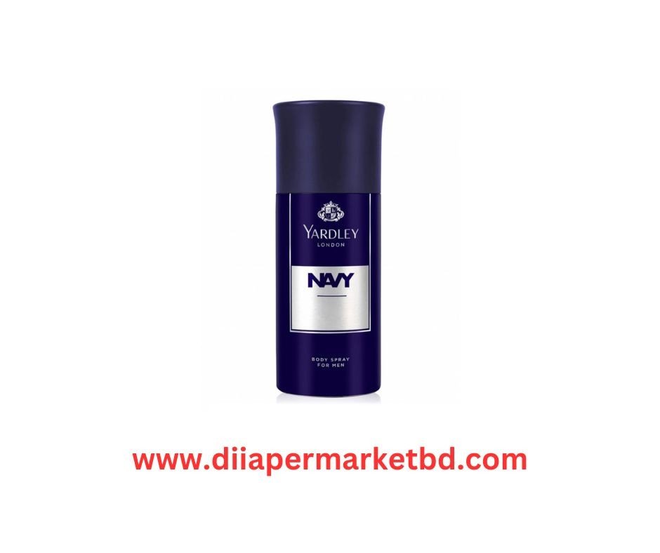 Yardley London Navy Body Spray for Men-150 ml