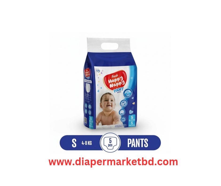 Fresh Happy Nappy Pant Diaper S 4–8 Kg 5 Pcs
