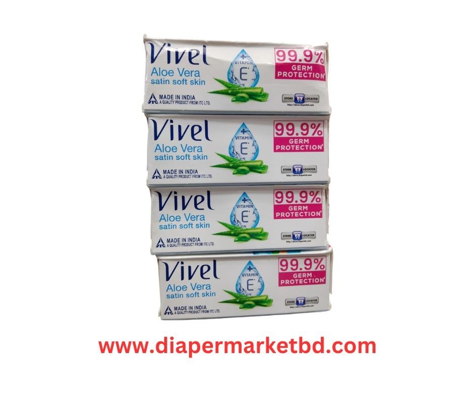 Vivel Aloe Vera Bathing Bar (100x4)gm Indian