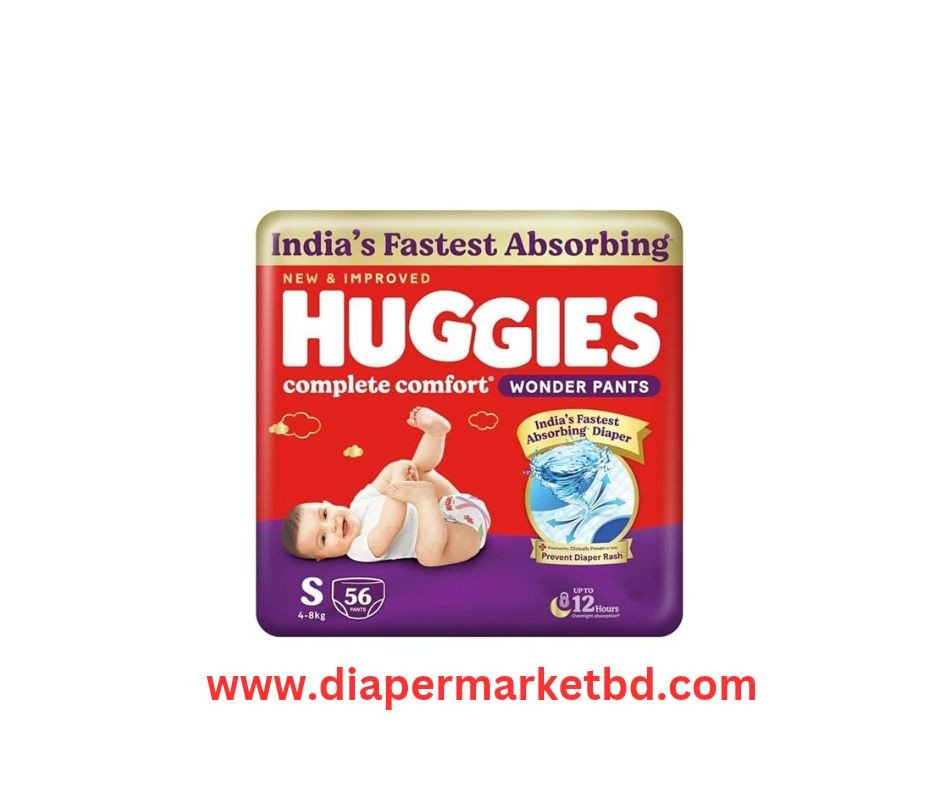 Huggies Wonder Pants Small 56 Pcs (4–8 Kg) Complete Comfort