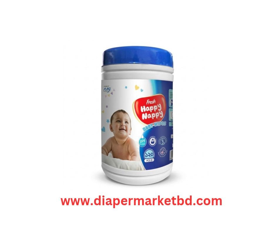 Fresh Happy Nappy Wet Wipes 120 Pcs Jar