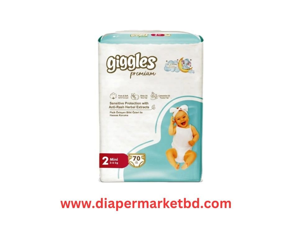Giggles Premium Jumbo Pack Mini (3-6) Kg 70 Pcs
