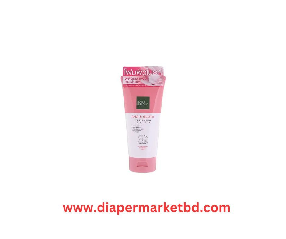 Baby Bright AHA & Gluta Whitening Facial Foam 120 gm