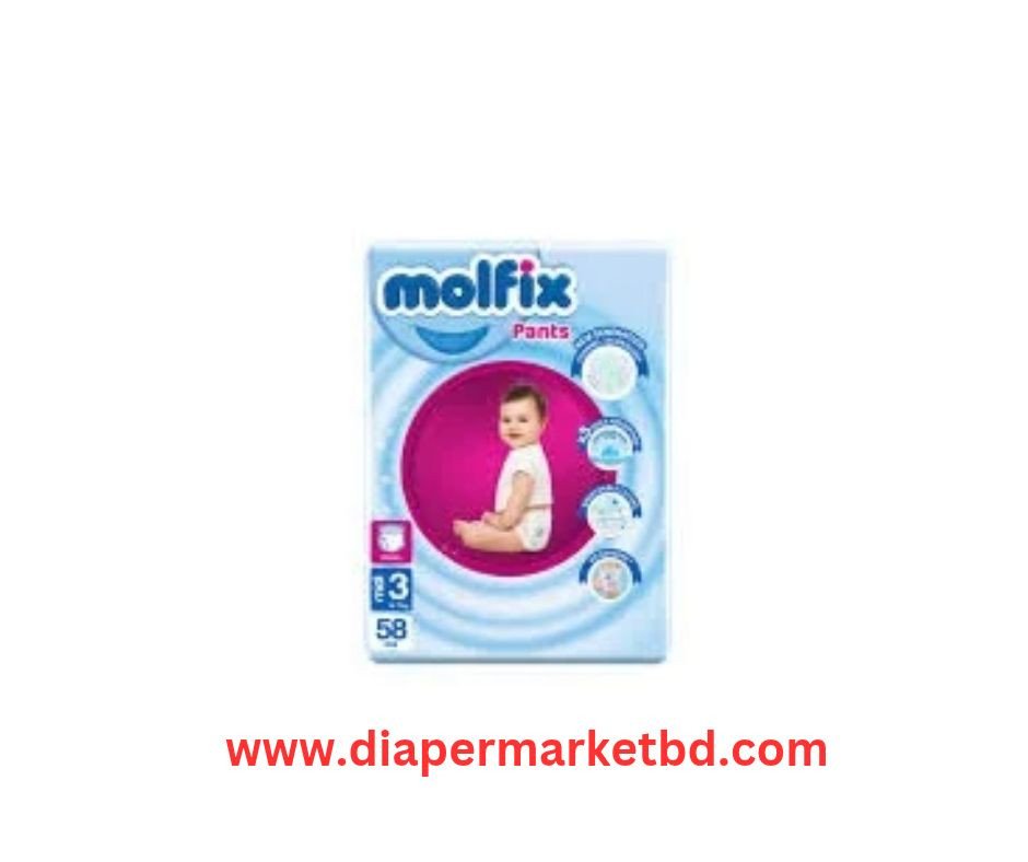 Molfix Baby Diaper Pants 3 midi 6-11 Kg 58 Pcs