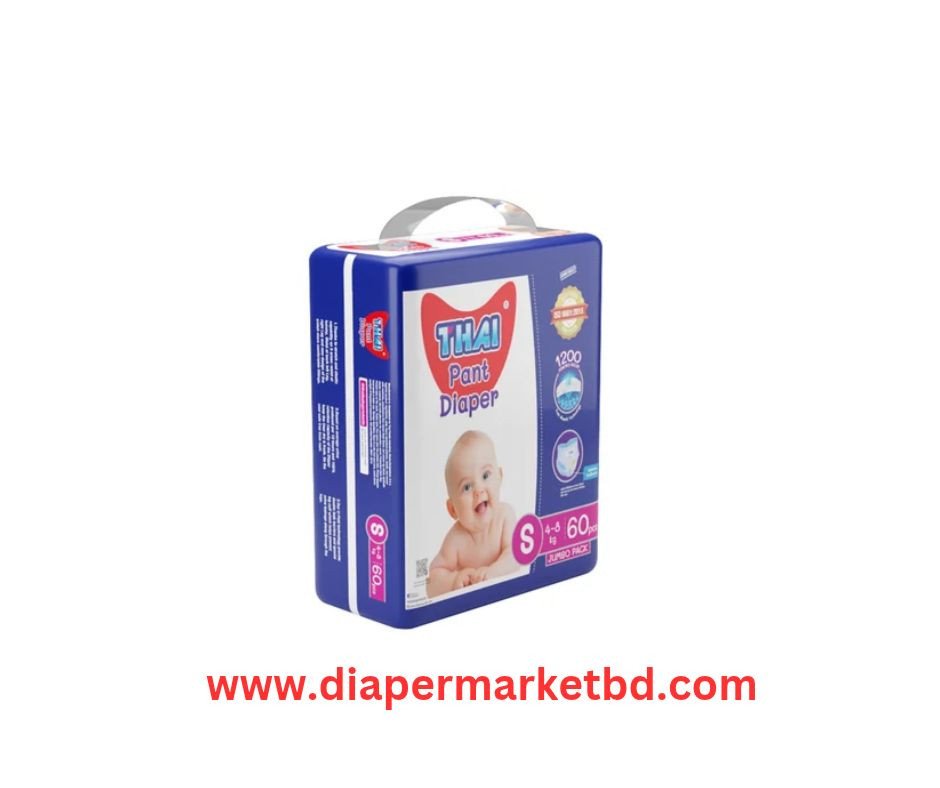 Thai Pant Style Baby Diapers Jumbo Pack Small 60 Pcs