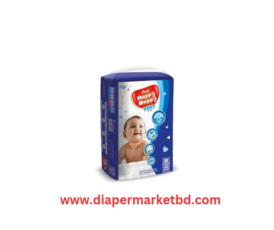 Fresh Happy Nappy Pant Diaper M 7–12 Kg 40 Pcs