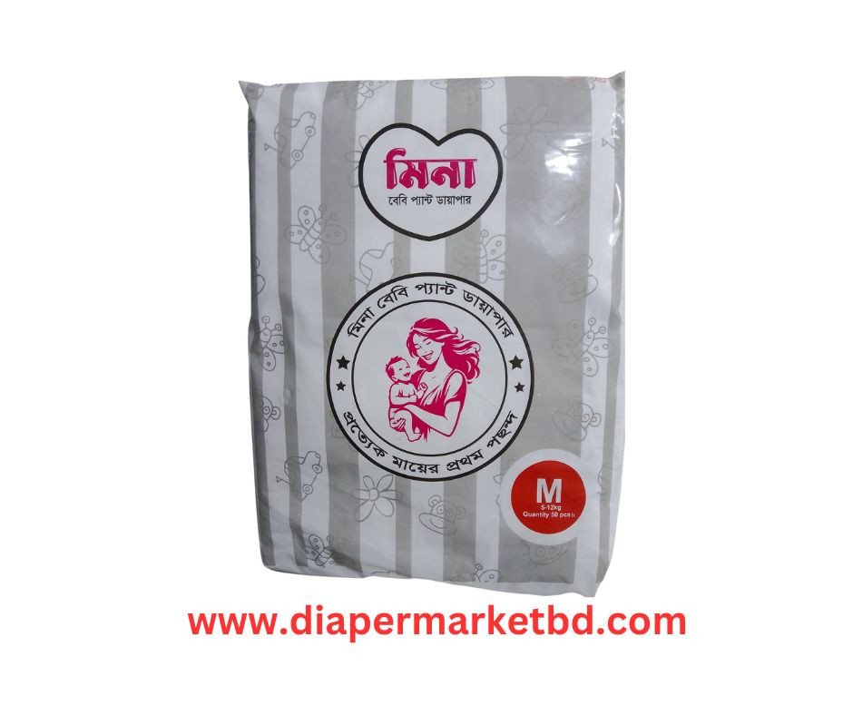 Mina Baby Diaper Pant M Size 50 Pcs Pack